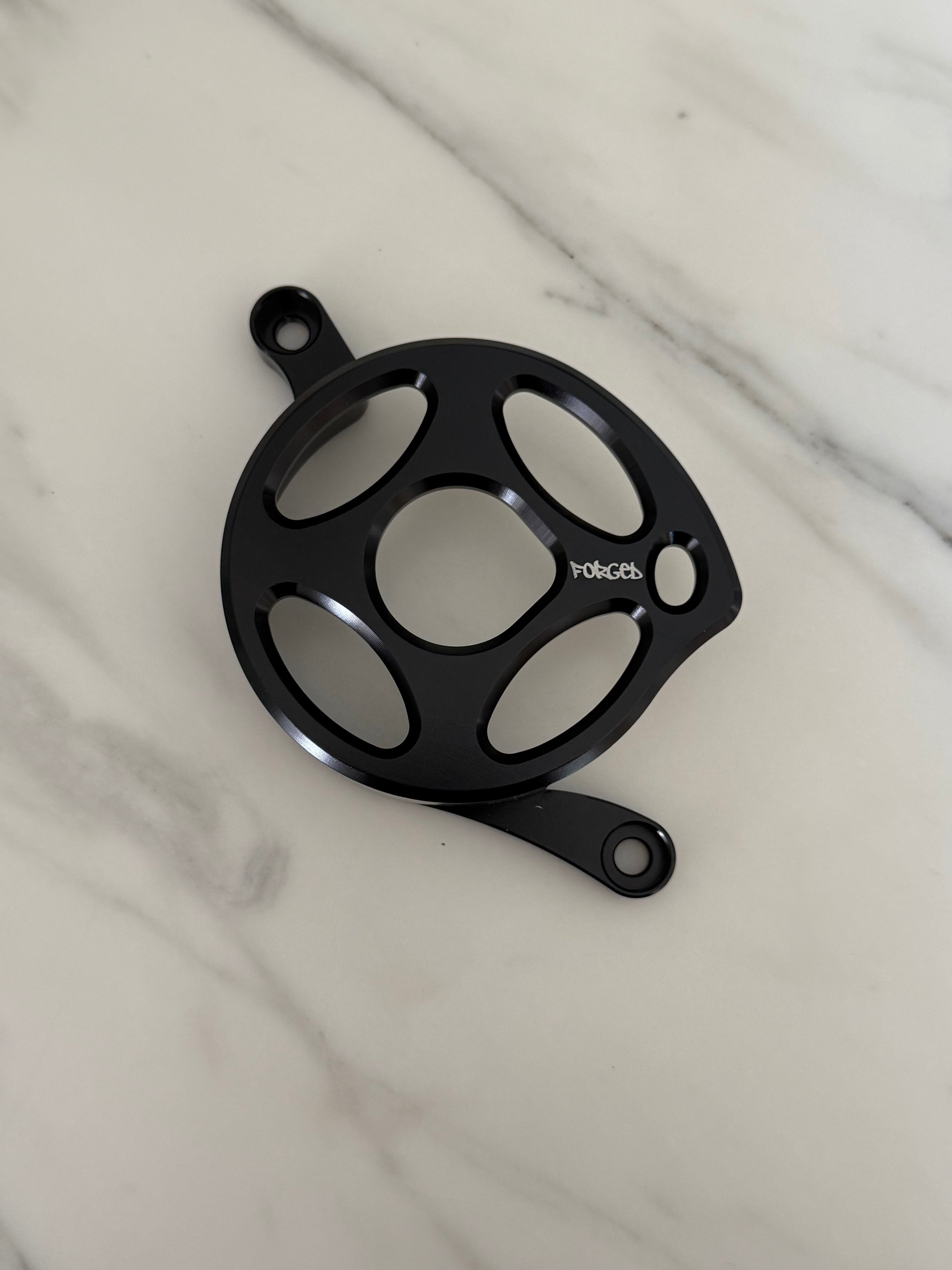 Surron Light Bee X & E-Ride Metal Motor Cover | CNC Upgrade Replacement (Black & Chrome)