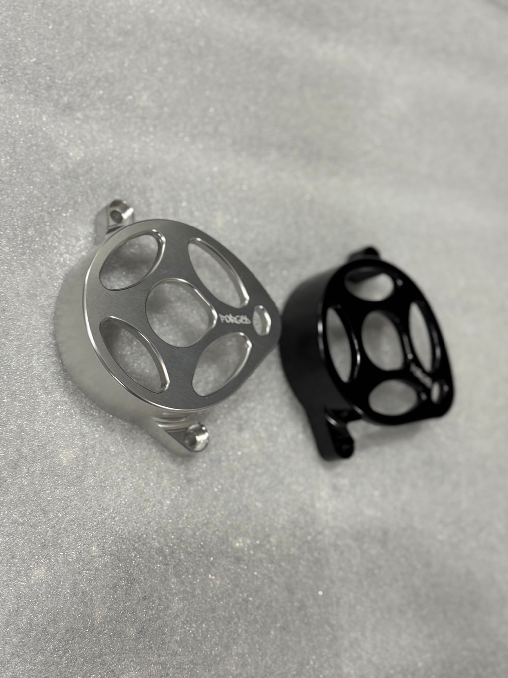 Surron Ultra Bee Metal Motor Cover | CNC Upgrade Replacement (Black & Chrome)