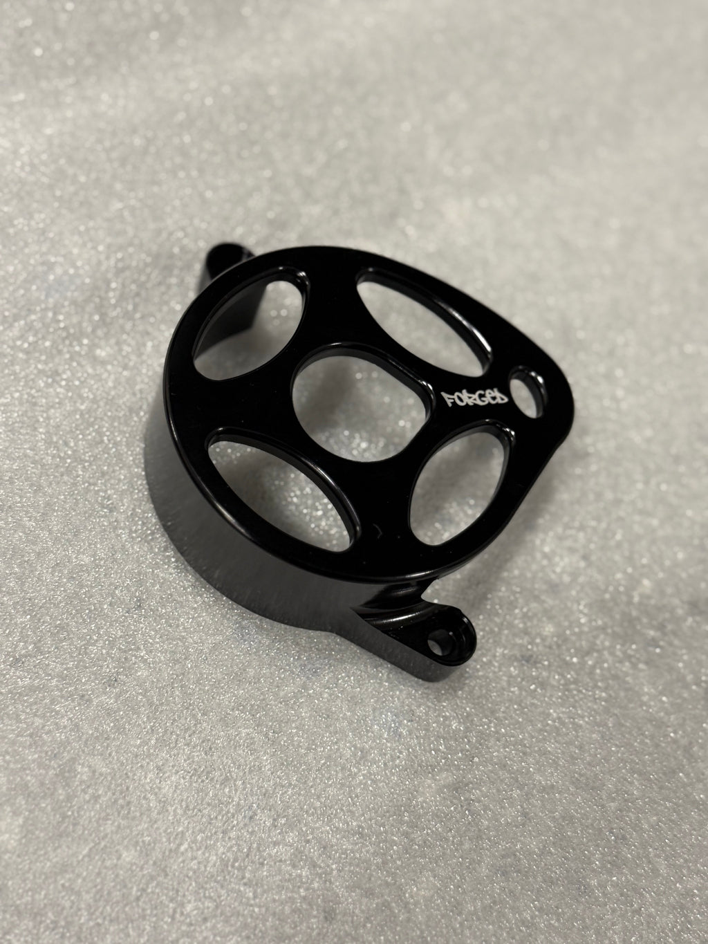 Surron Ultra Bee Metal Motor Cover | CNC Upgrade Replacement (Black & Chrome)