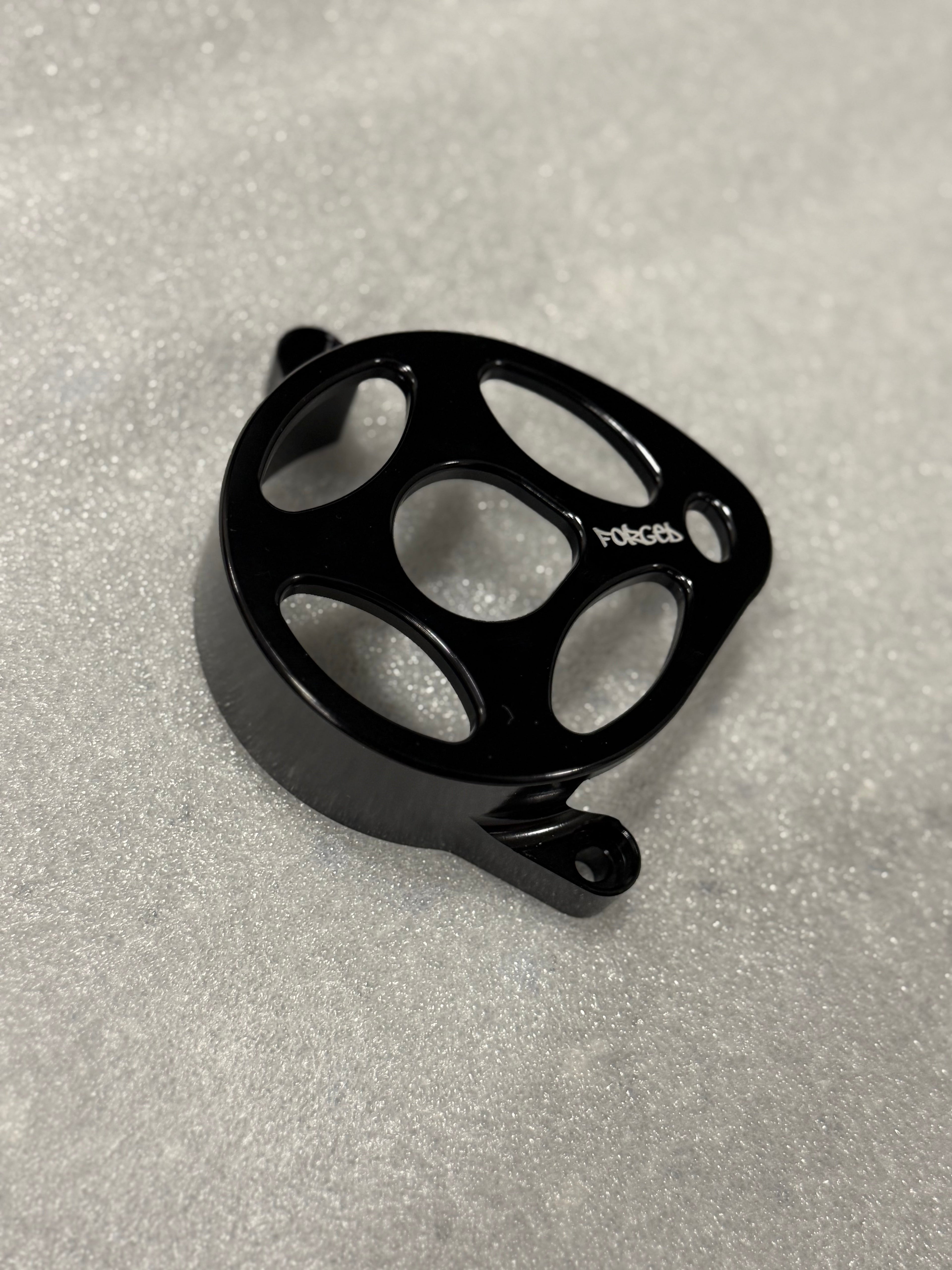 Surron Ultra Bee Metal Motor Cover | CNC Upgrade Replacement (Black & Chrome)