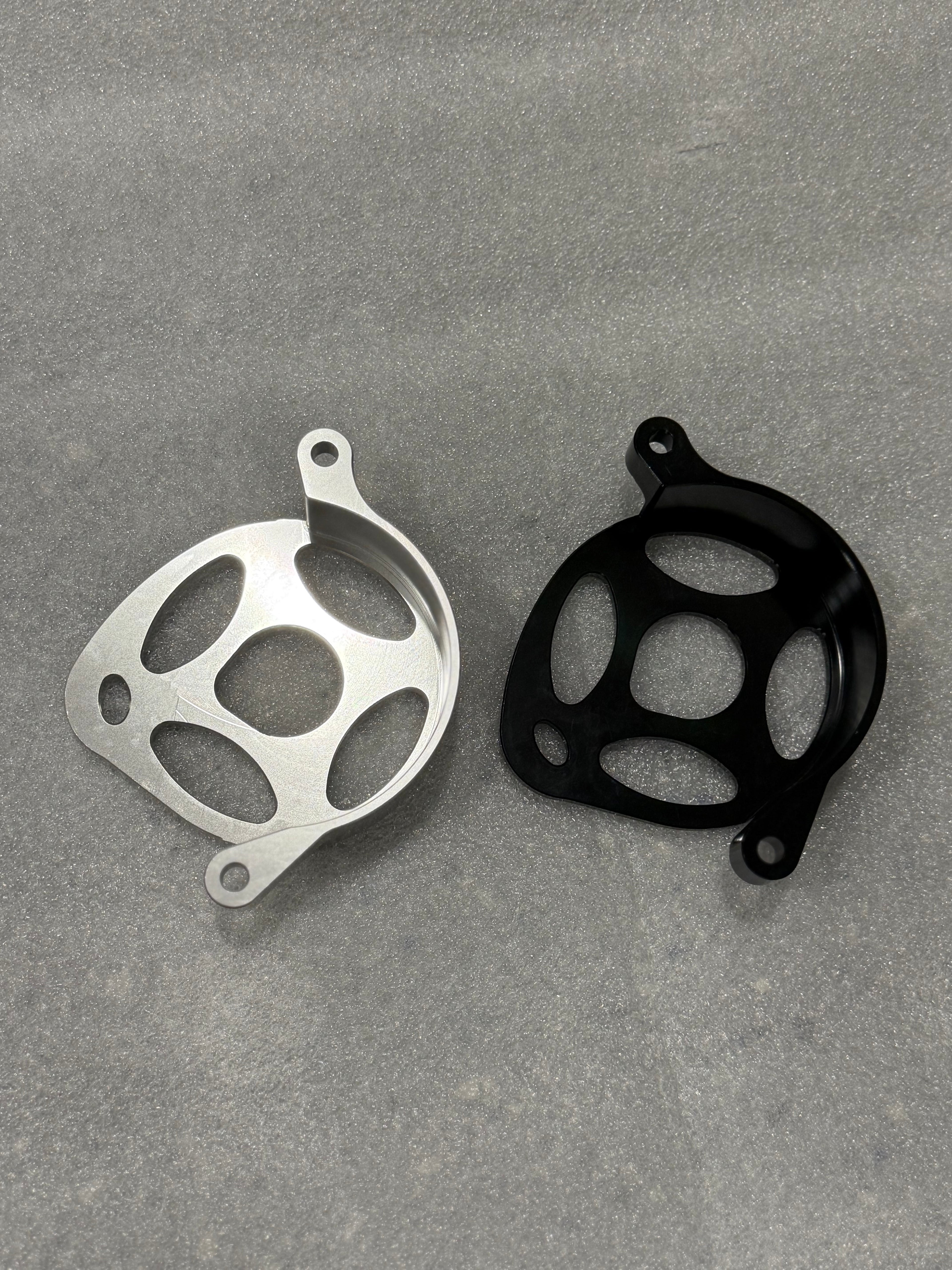 Surron Ultra Bee Metal Motor Cover | CNC Upgrade Replacement (Black & Chrome)