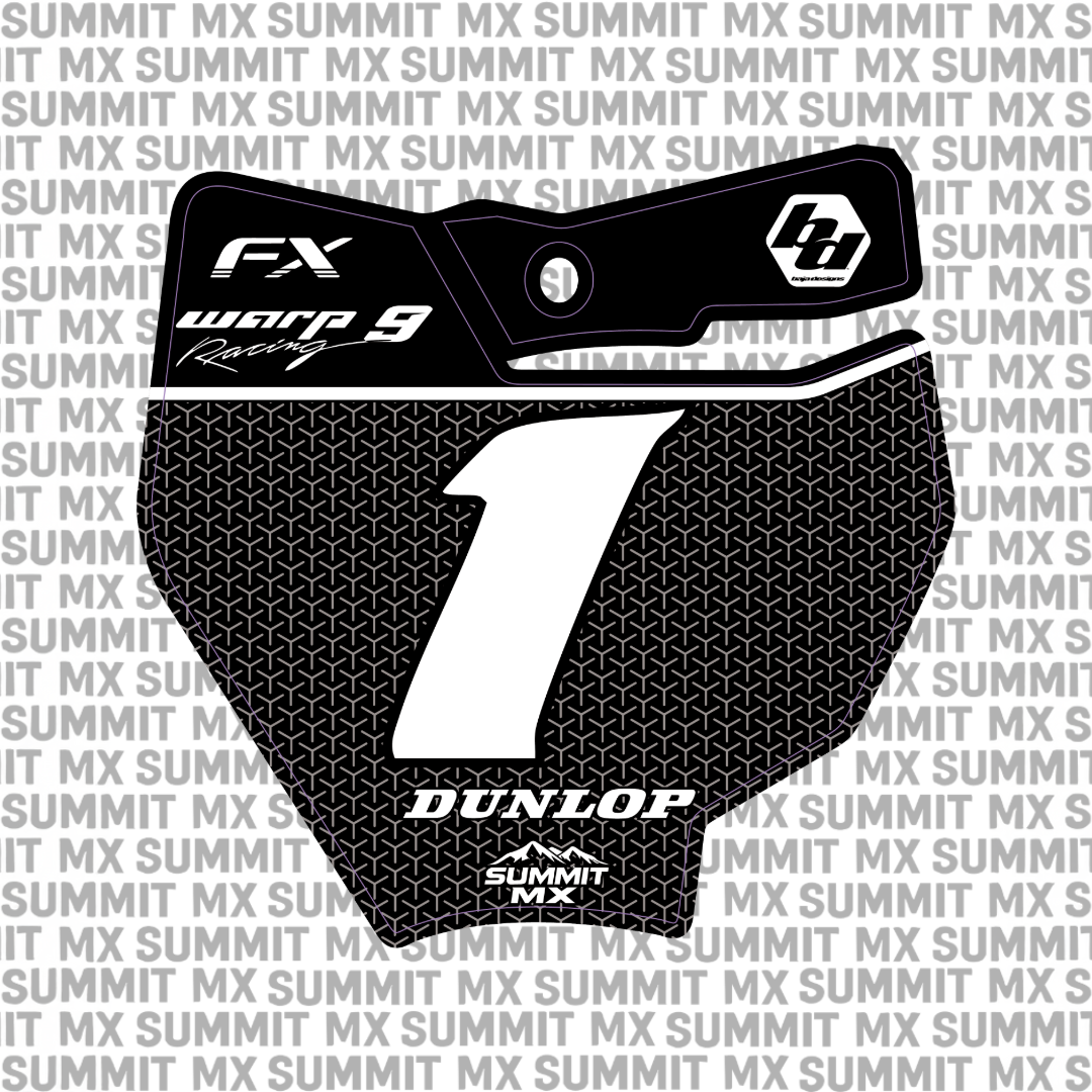 Vertex Number Plate Decal