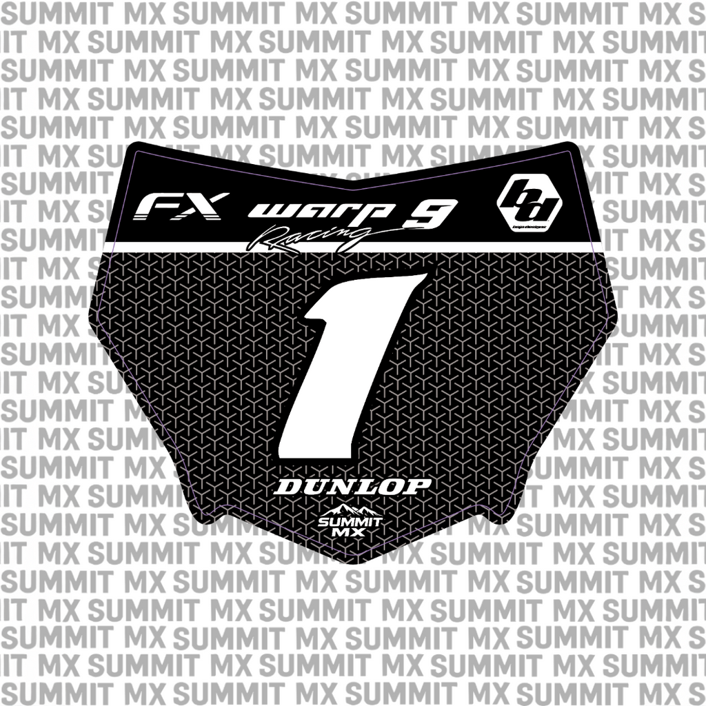 Vertex Number Plate Decal