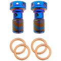 M10 x 1.25 Titanium Banjo Bolt – Grade 5 ( 2 pack )