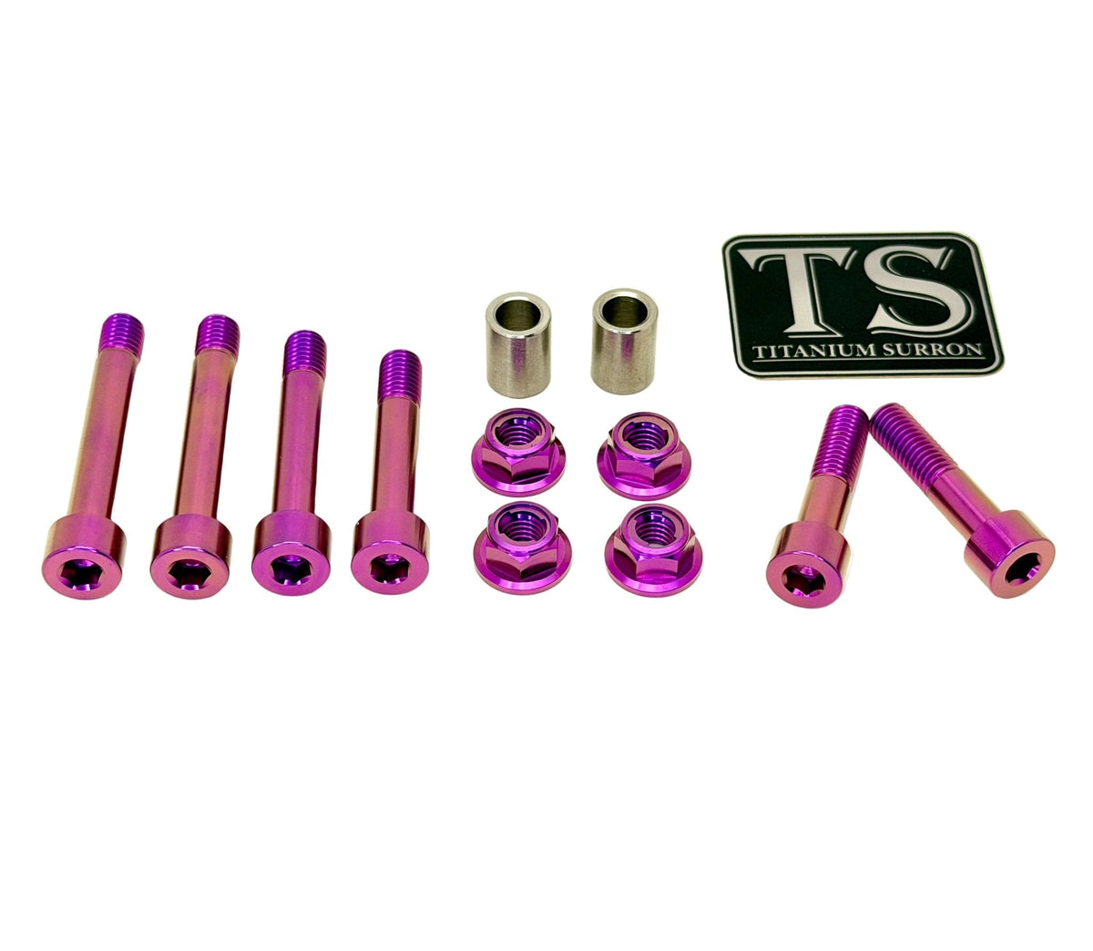 Titanium Rear Linkage Bolt Kit — Surron LBX & Segway