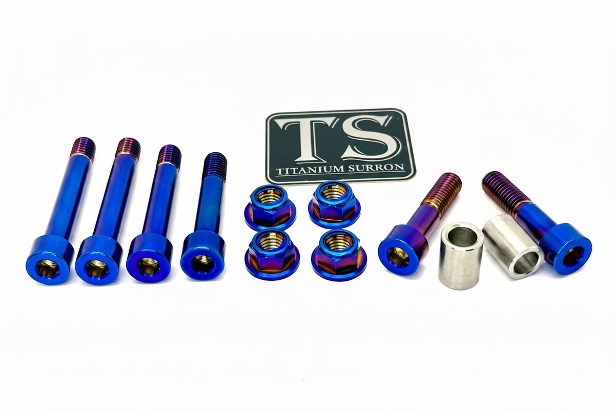 Titanium Rear Linkage Bolt Kit — Surron LBX & Segway