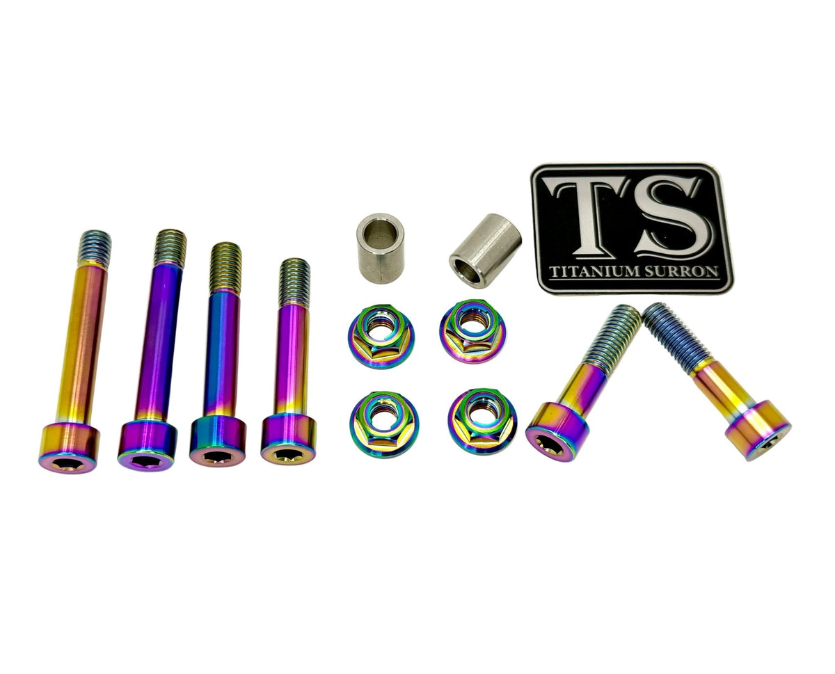Titanium Rear Linkage Bolt Kit — Surron LBX & Segway
