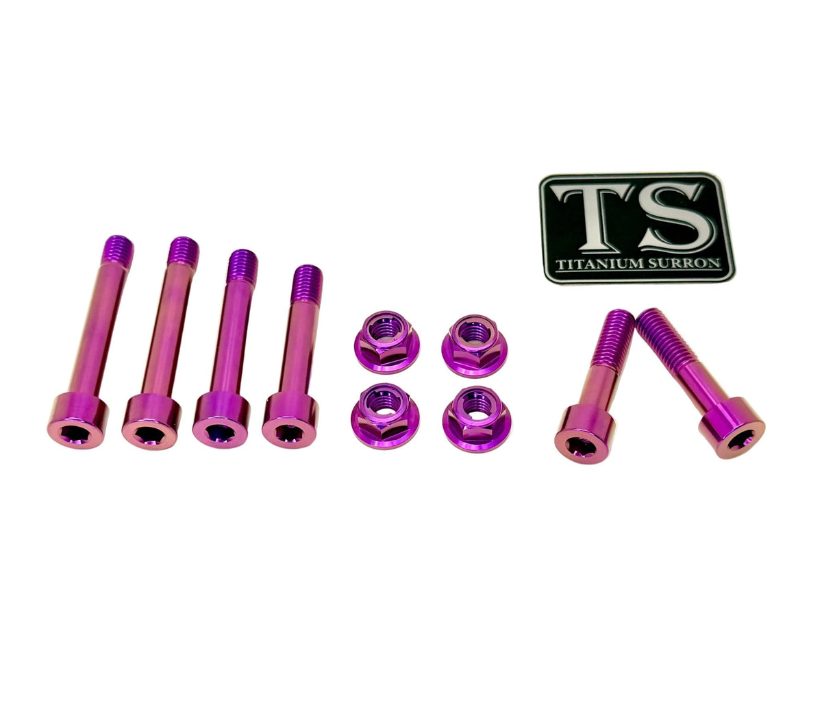Titanium Rear Linkage Bolt Kit — Surron LBX & Segway