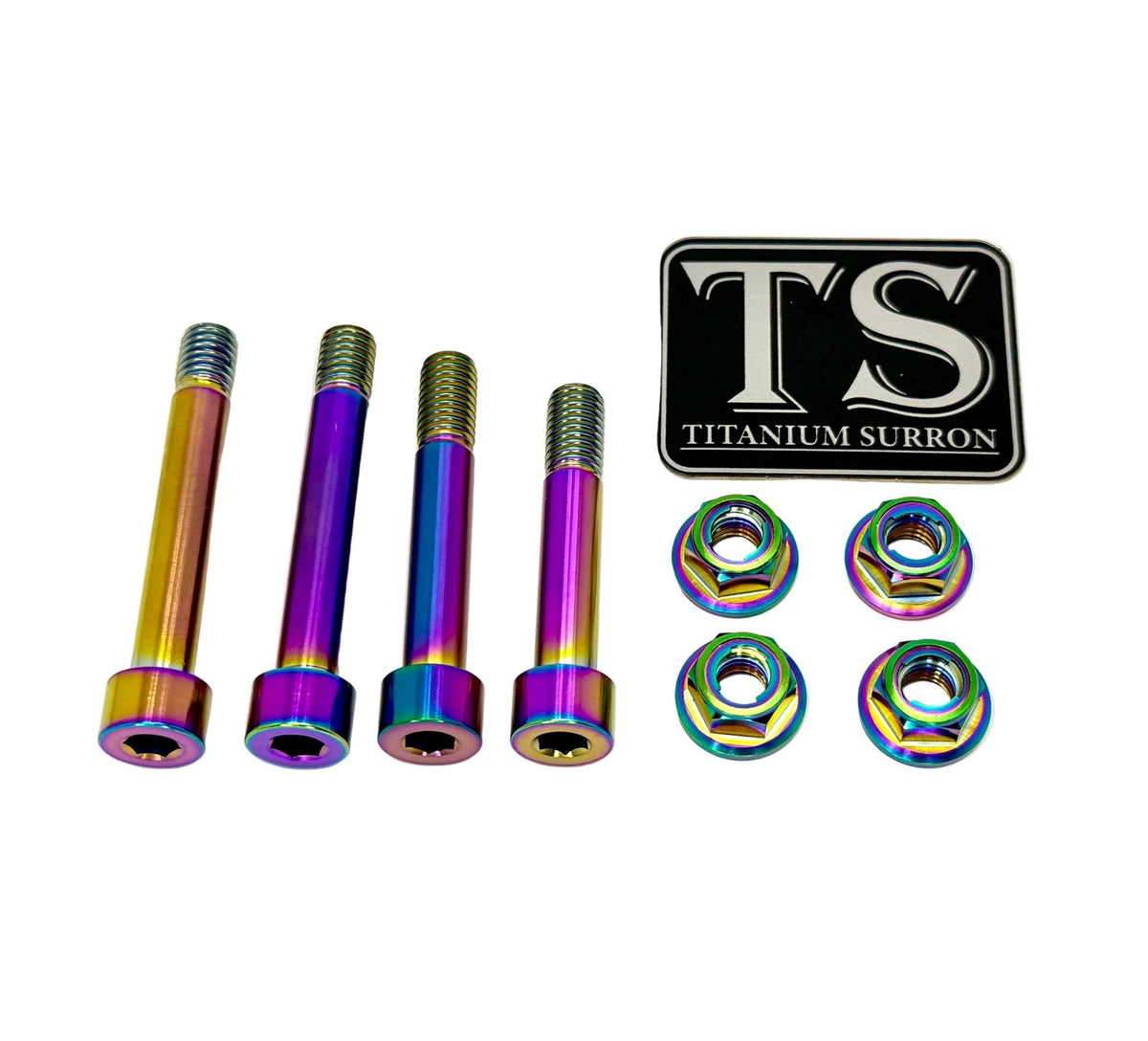 Titanium Rear Linkage Bolt Kit — Surron LBX & Segway