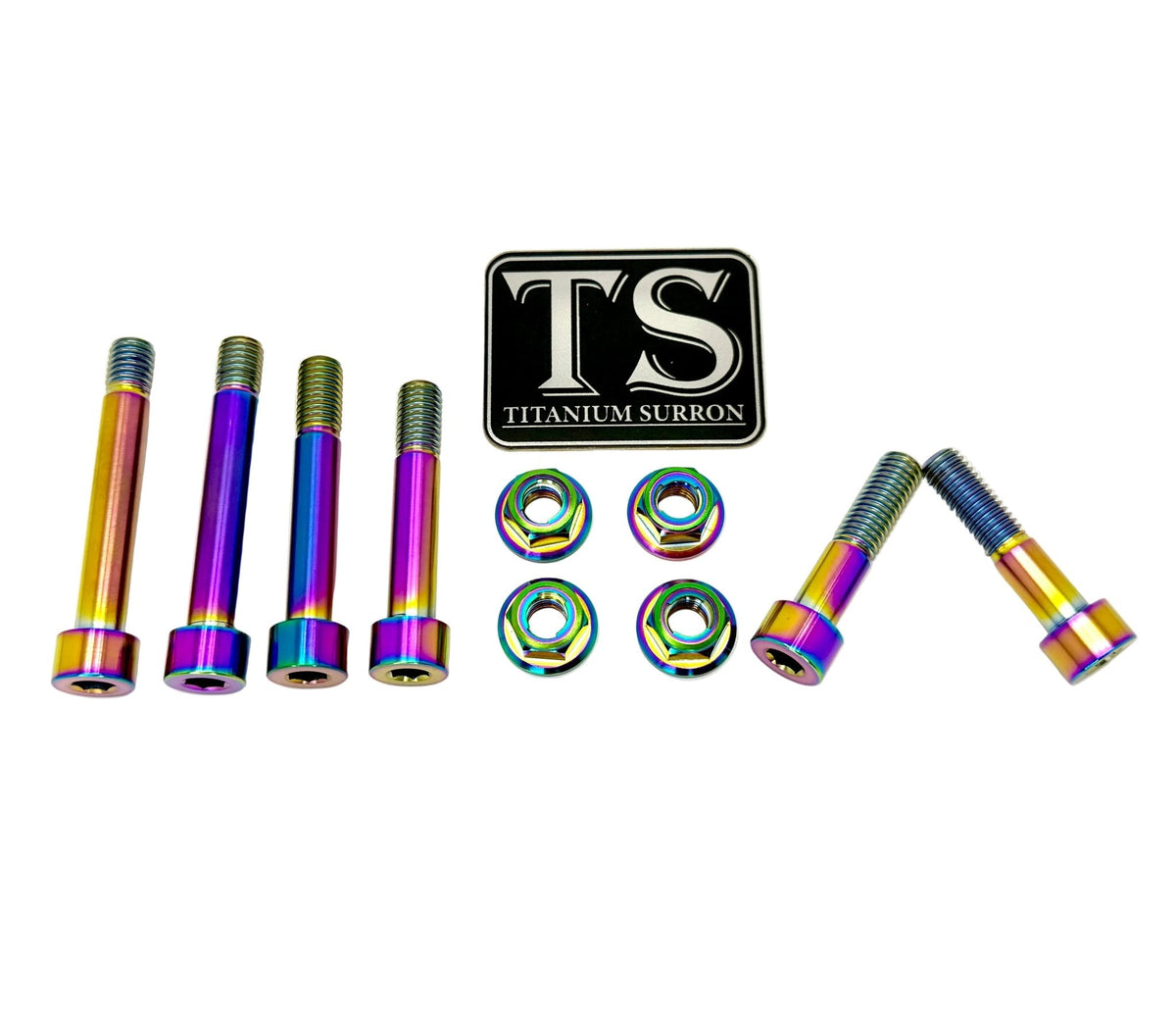 Titanium Rear Linkage Bolt Kit — Surron LBX & Segway