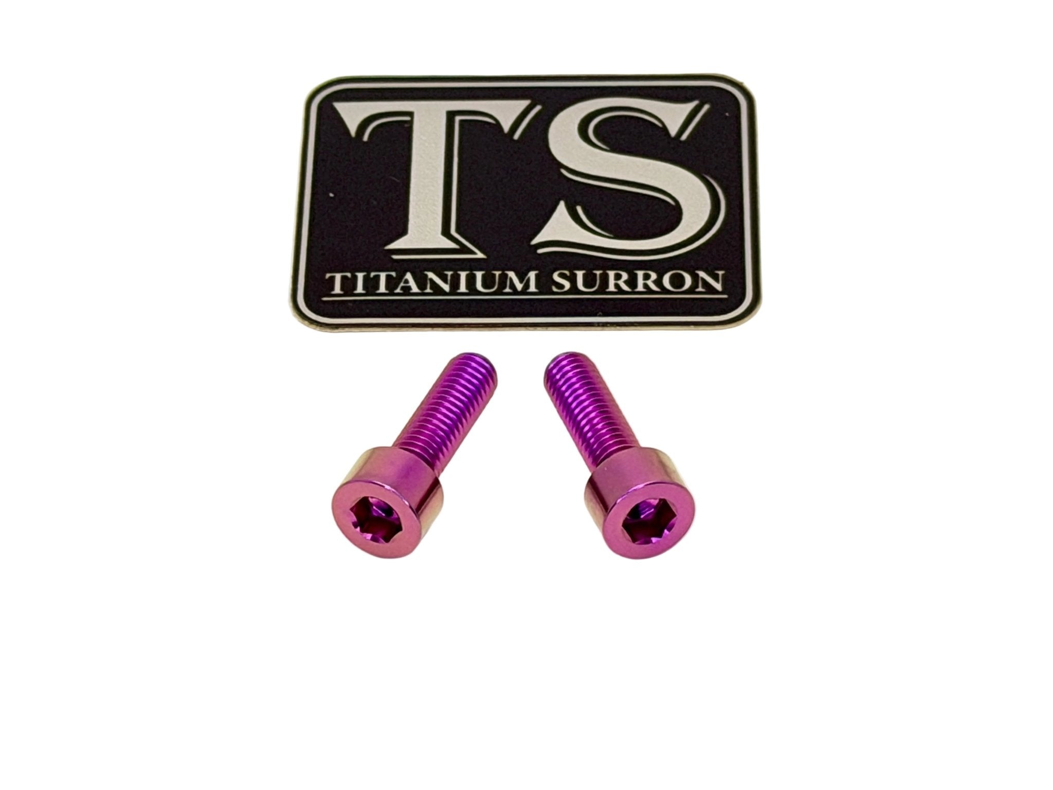 Titanium Surron Ultra Bee Headlight Bracket bolts by Prickly for Baja Squadron